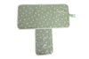 Organic Cotton Travel Changing Mat, Diaper Bag Changing Pad, Sage Green