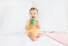 Baby and Toddler Teething Toy, Crinkle and Silicone Ring Broccoli