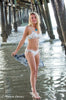 Tween/Teen Reversible Eco-friendly Sustainable Swim Bralette - Isla Corsica Natural Floral/Lt Lavender