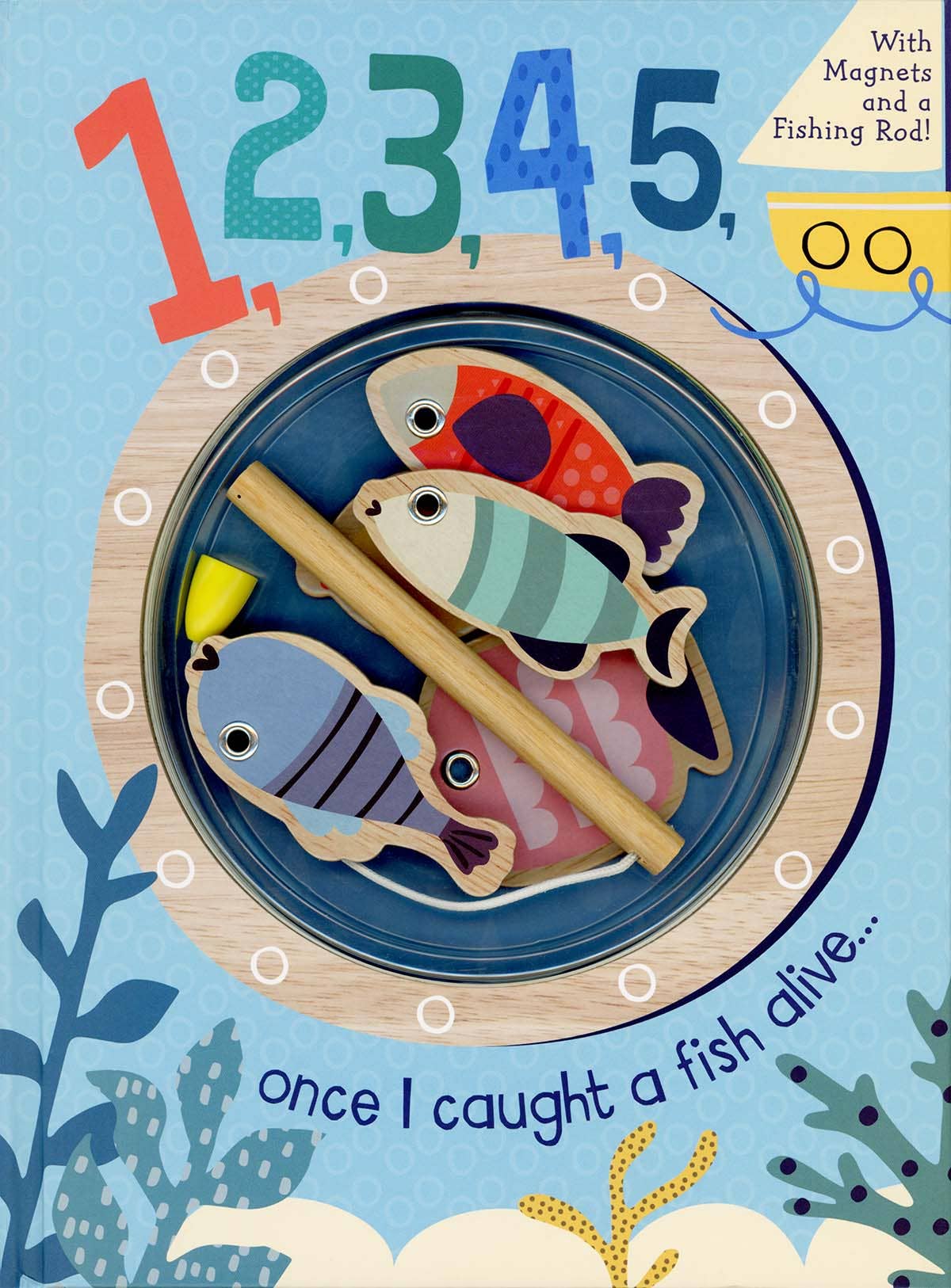 Book and Fishing Toy -1, 2, 3, 4, 5, Once I Caught a Fish Alive