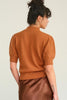 HYFVE Mock Neck Puff Sleeve Sweater - Cinnamon