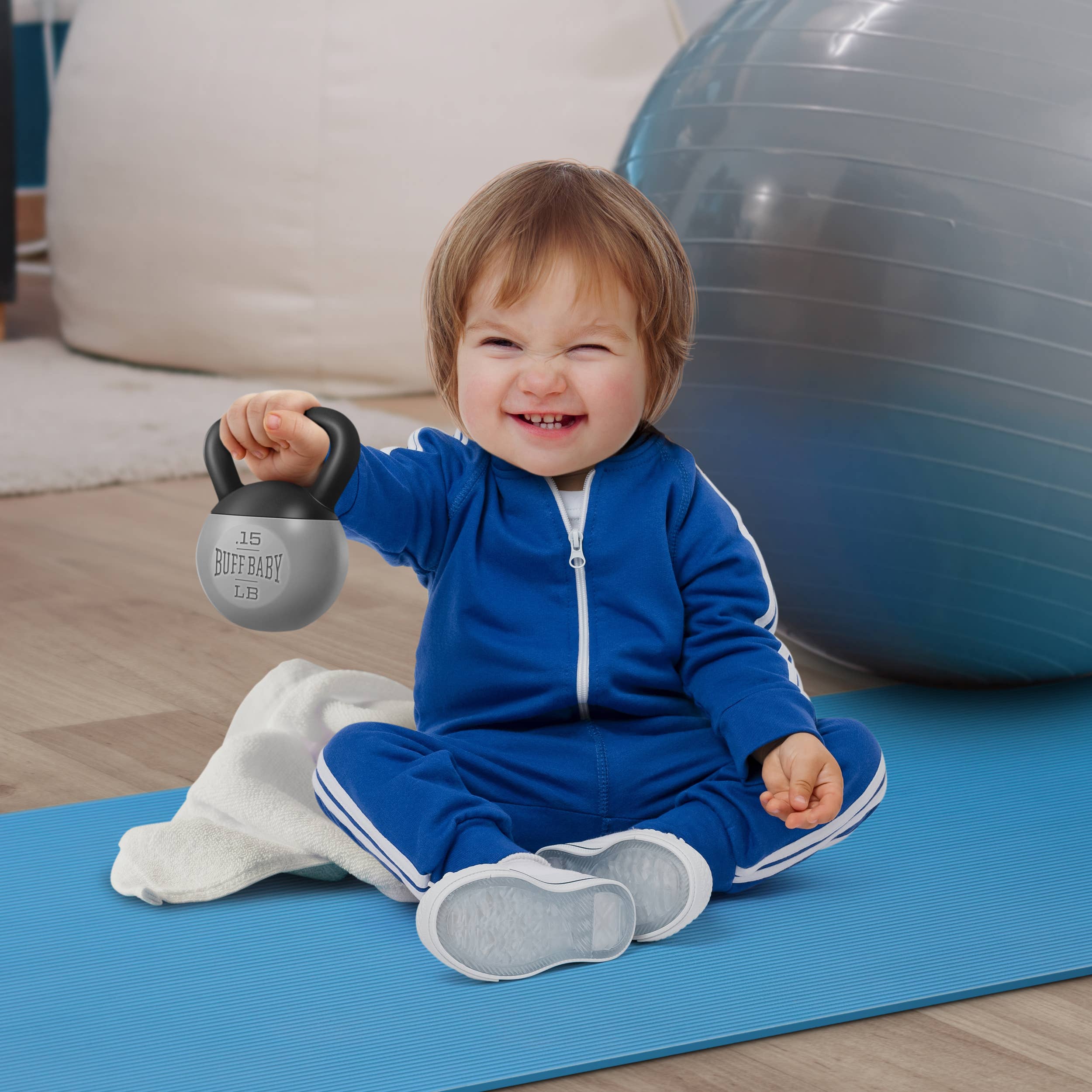 Buff Baby, Kettlebell Rattle Baby Toy