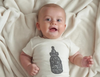 Organic Cotton Snap Bodysuit, Bottle of the House White