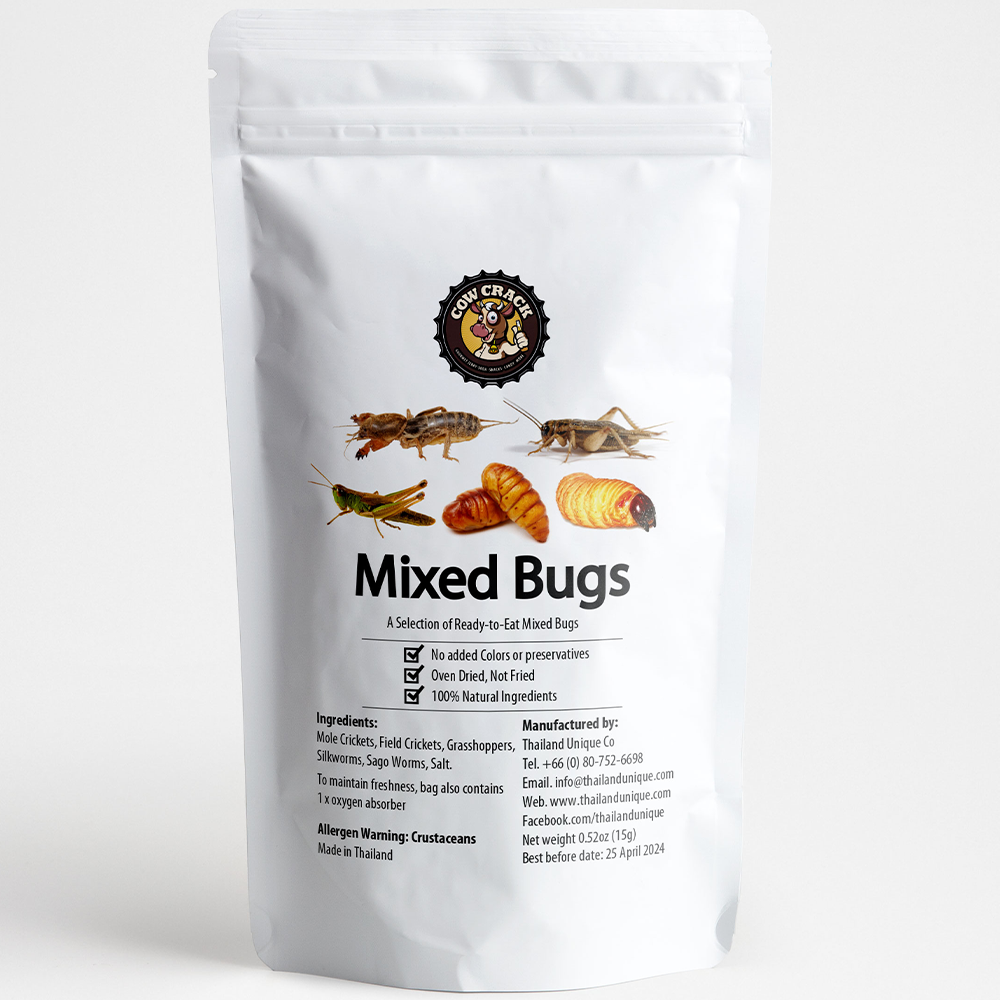 SNACKS: Cow Crack Mixed Bugs 15 Grams