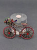 Rhinestone Multi-Color Whimsical Bicycle Brooch: Pink