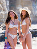 Tween/Teen Reversible Eco-friendly Sustainable Swim Bralette - Isla Corsica Natural Floral/Lt Lavender