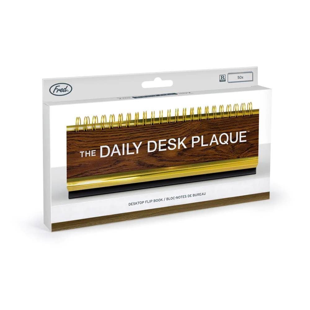 Daily Desk Plaque - Desktop Flip Book Gift - 50 Fun Phrases