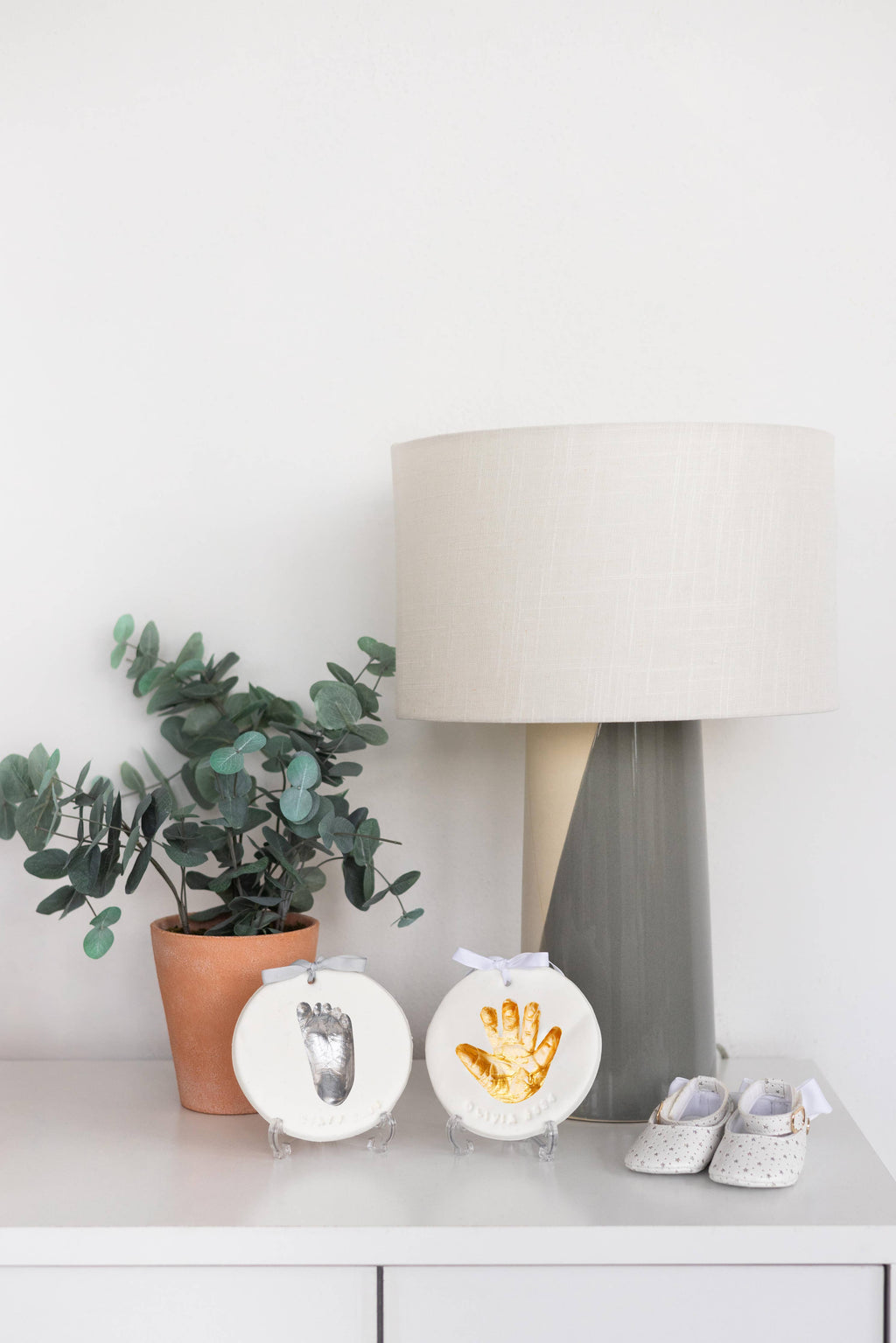 Deluxe No Bake Clay DIY Handprint And Footprint Keepsake