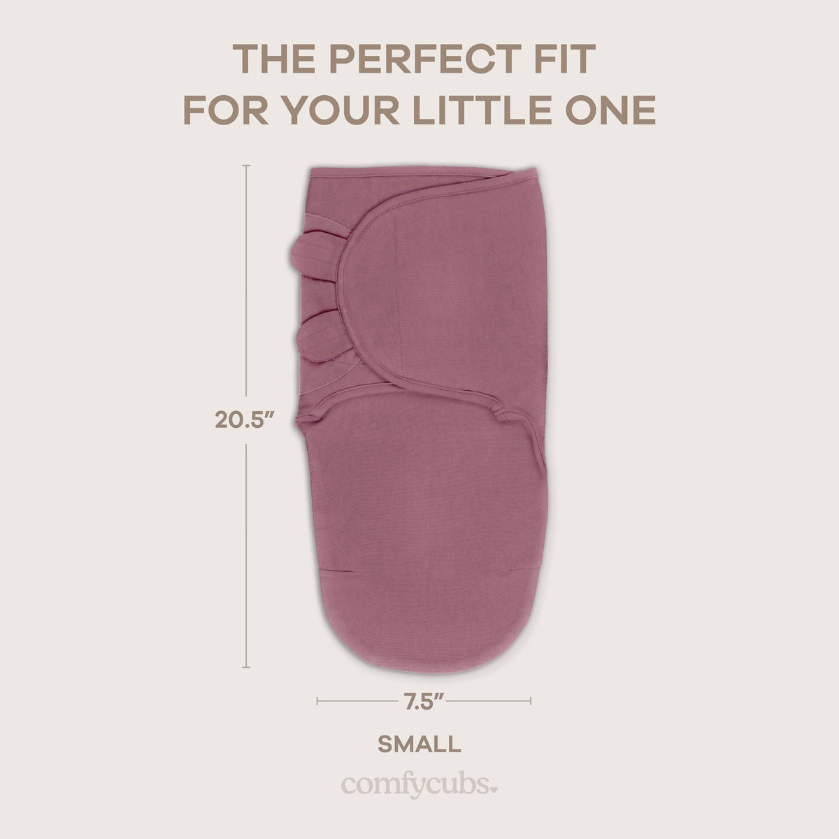 Small easy swaddle size guide, 0-3 months