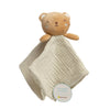 Bear Baby Lovey Snuggle Blanket, UNISEX Organic Cotton Muslin Snuggle Buddy