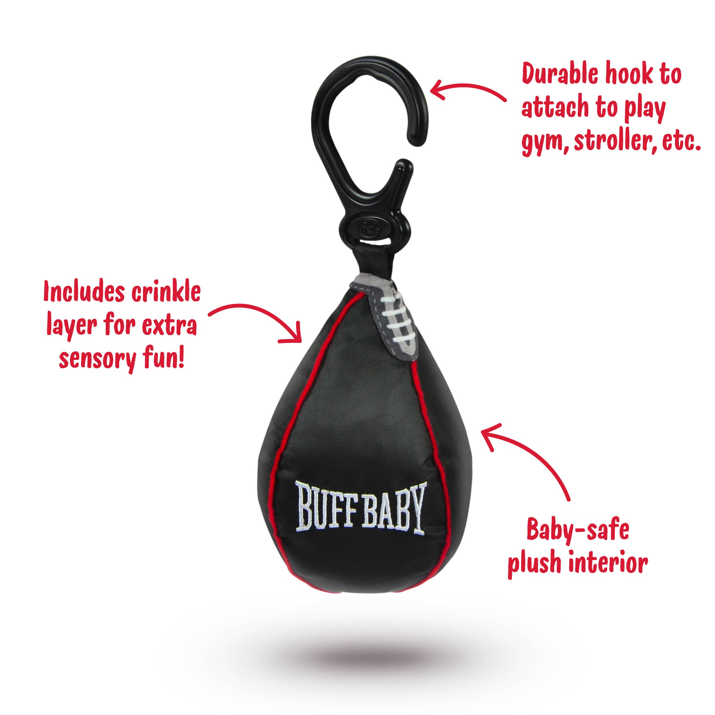 Buff Baby - Speed Boxer, Boxing Bag Hanging Soft Toy