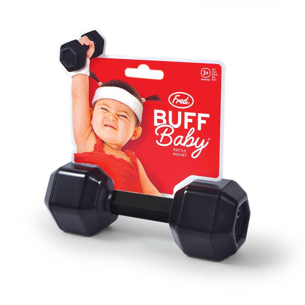 Buff Baby - Dumbbell Rattle Baby Toy