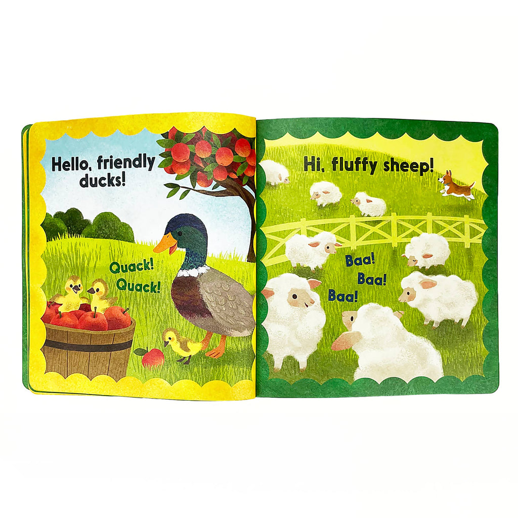 Teething Book - Tuffy Teether Indestructible Book: John Deere Kids Hello, Farm!