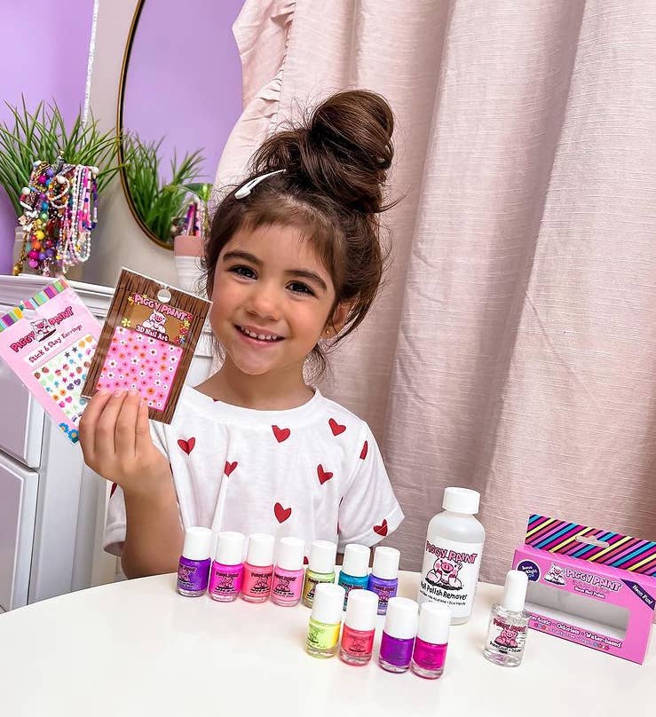 Piggy Paint Non-Toxic Nail Art Kids Nail Stickers - Sweetie Pie