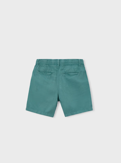 3202 Mini Boy Eco-Cotton Linen Bermuda Shorts - Seaweed