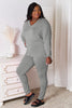 Basic Bae Bamboo Full Size V-Neck Long Sleeve Top and Pants Lounge Set (3 COLOR OPTIONS)