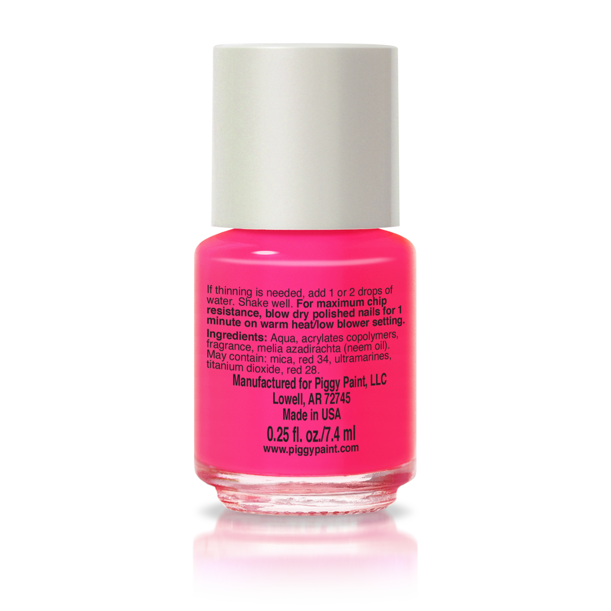 Piggy Paint Non-Toxic Kid-Safe Scented Nail Polish - Rad Raspberry 💖