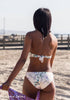 Tween/Teen Reversible Eco-friendly, Sustainable Swim Bottoms - Isla Corsica Nat/Lt Lavender, Full Coverage