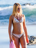 Tween/Teen Reversible Eco-friendly, Sustainable Swim Bottom - Isla Corsica Nat/Lt Lavender, Side Tie