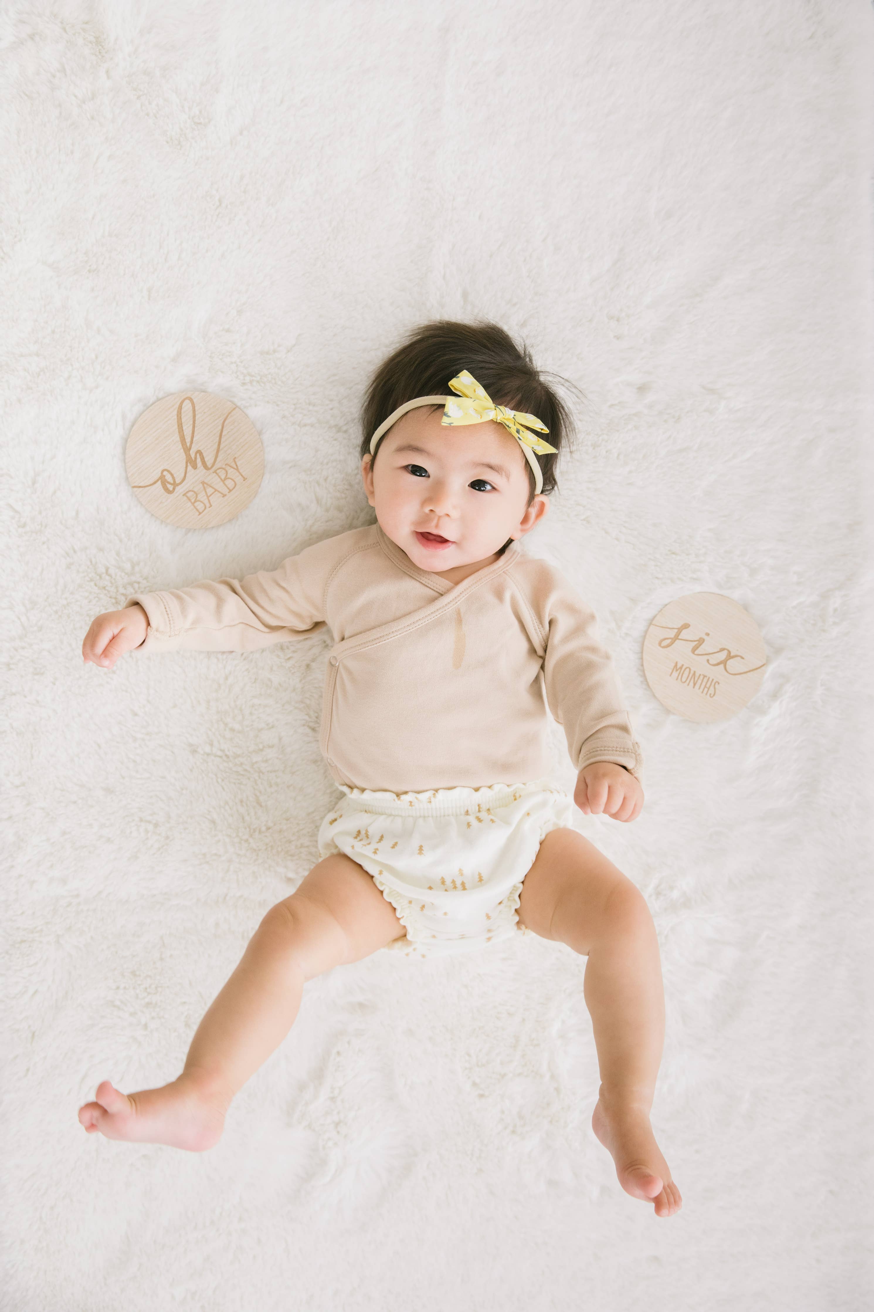 Milestone Wooden Reversible Monthly Photo Prop