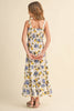 Tween and Teen Girls Maxi Sundress - Juliette Italian Summer Lemon Floral