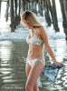Tween/Teen Reversible Eco-friendly Sustainable Swim Bralette - Isla Corsica Natural Floral/Lt Lavender
