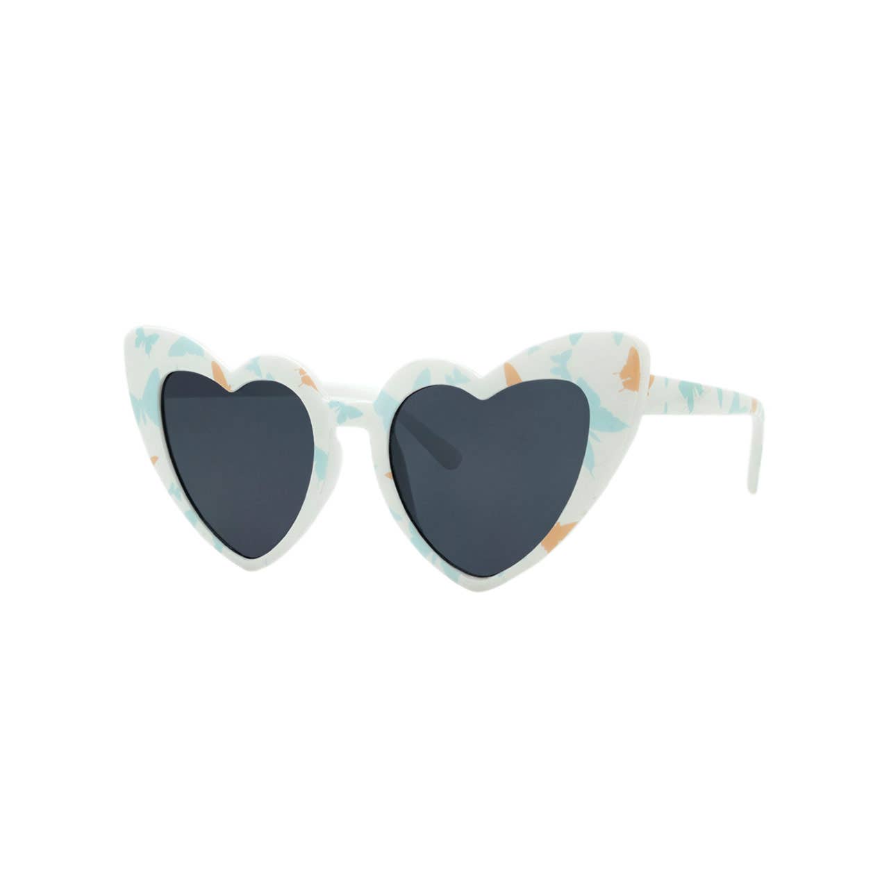 Kids Sunglasses, Carrying Case, Bucket Sun Hat, and Beach Bag 4 PC Set, Blue Butterfly, 2Y-5Y