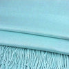 Solid Pashmina Shawl Scarf for Dress: Turquoise