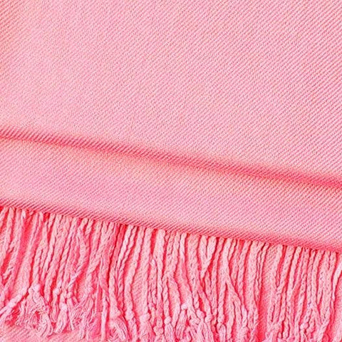 Solid Pashmina Shawl Scarf - Light Pink