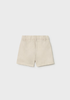 1215 Toddler Boy Linen Suiting Bermuda Shorts - Oat Mixed