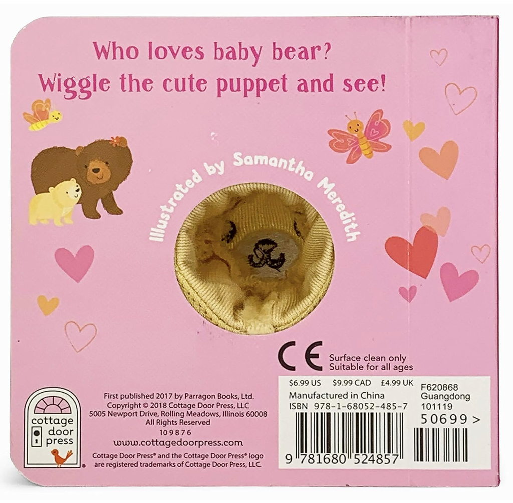 I Love You Every Day finger puppet board book, back cover