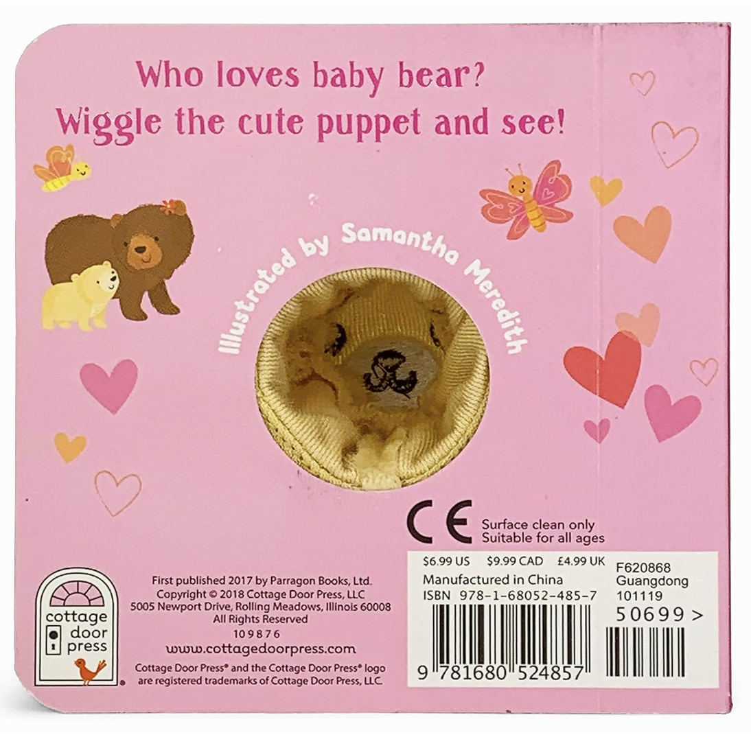 I Love You Every Day finger puppet board book, back cover
