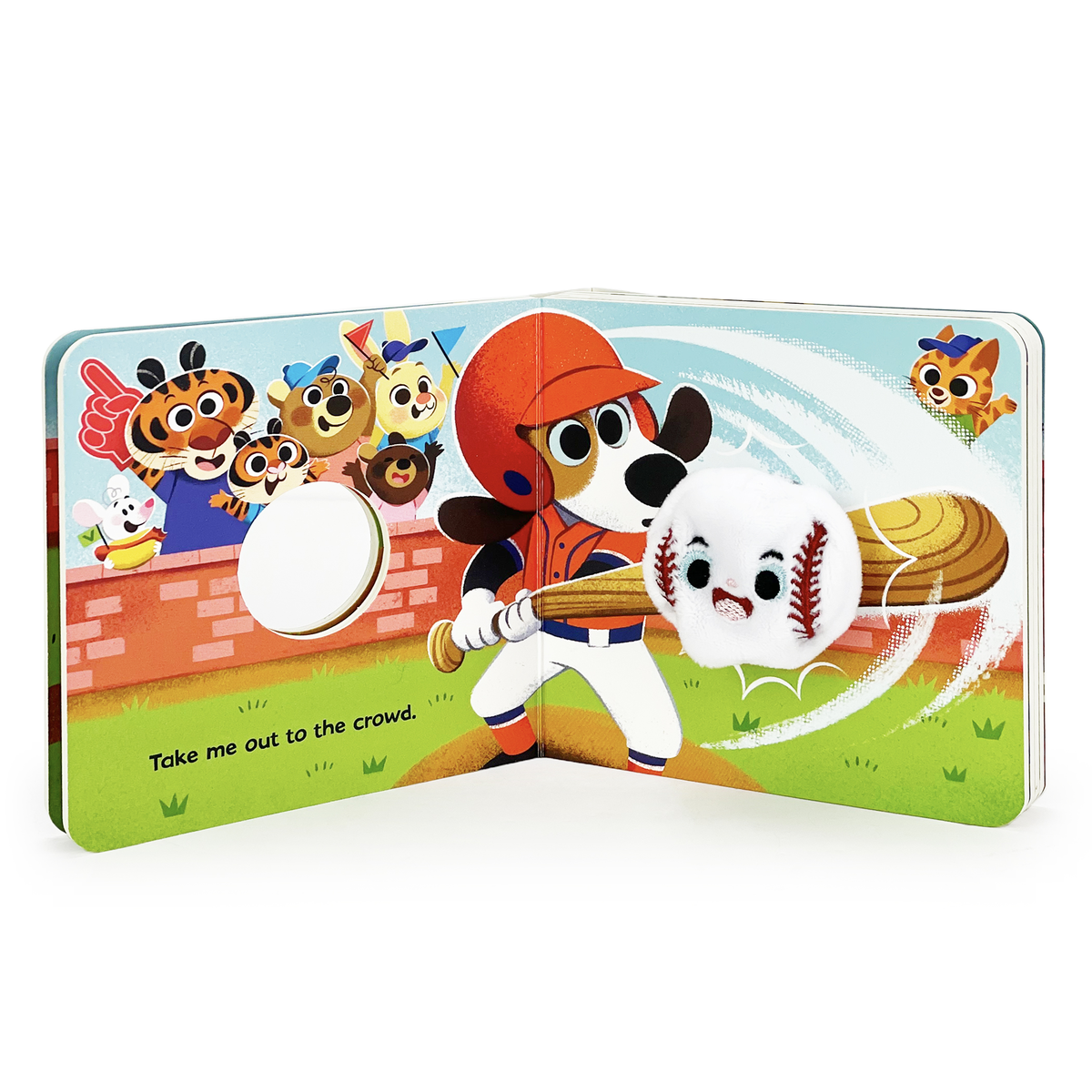Baseball! finger puppet board book, inside pages