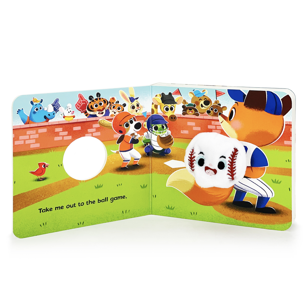 Baseball! finger puppet board book, inside pages