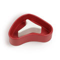 Steak shaped slow feeder pet bowl, top view