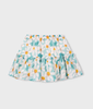 3903 Mini Girls Printed Skirt - Lake Daisy