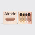 Kitsch hair perfume discovery set, box open with 4 minis