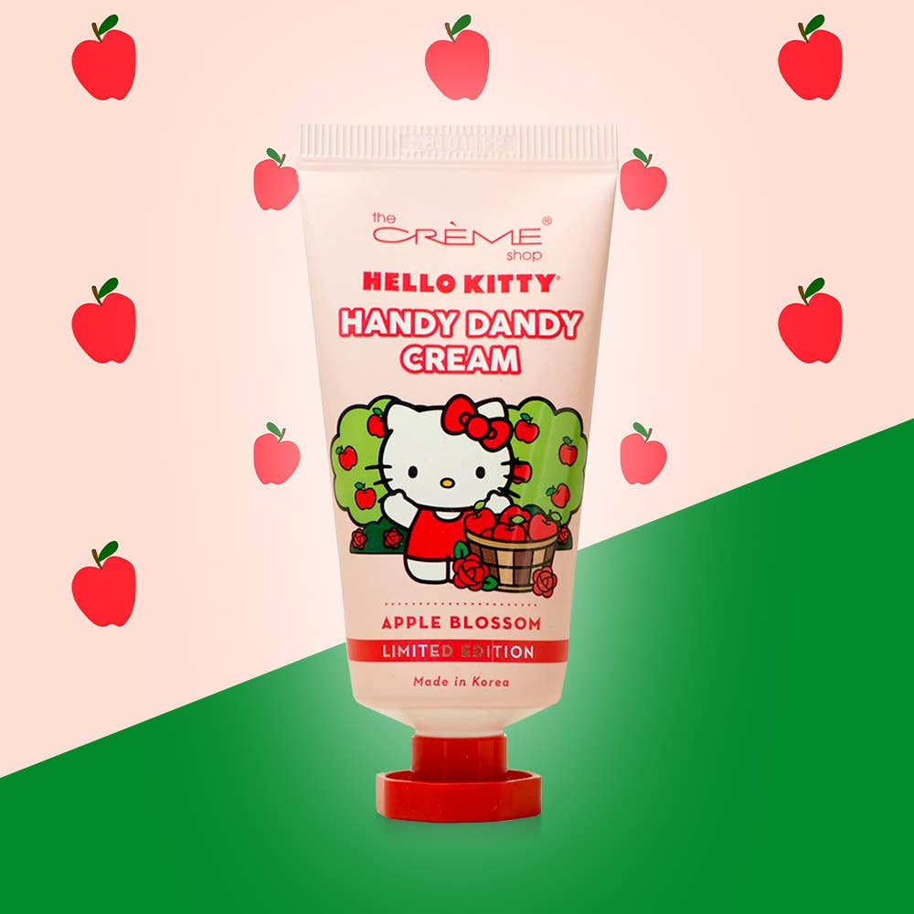 Hello Kitty Handy Dandy hand cream, apple blossom, front view