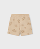 3209 Mini Boy Soccer Ball Print Shorts - Walnut