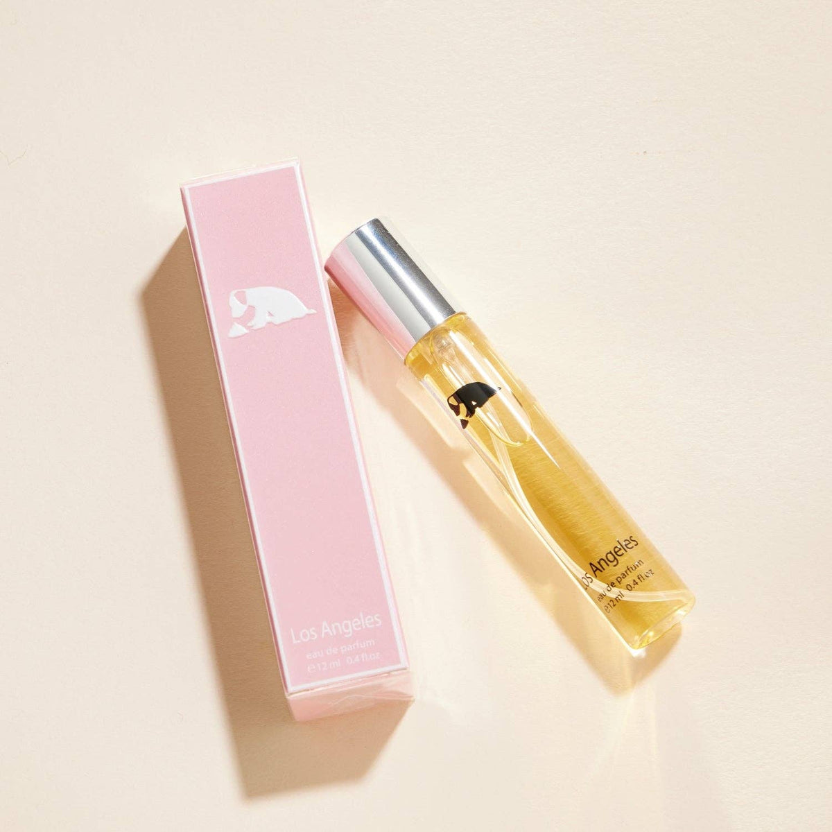 Iconic Cities Los Angeles travel mini perfume, pink box