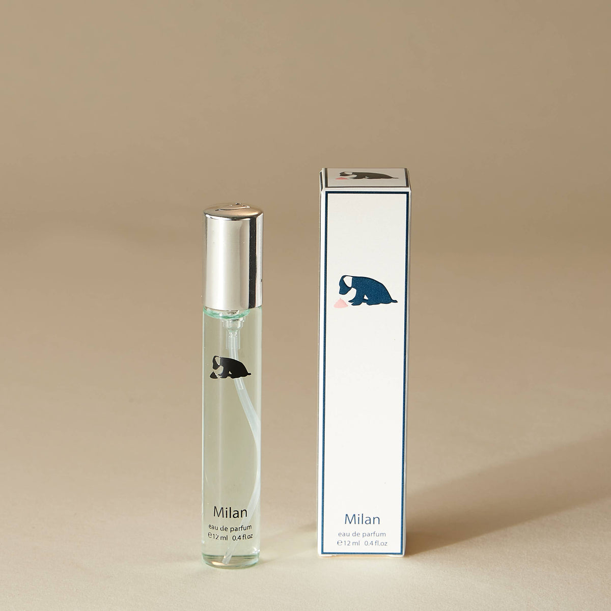 Iconic Cities Milan travel mini perfume, white box