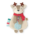 Itzy Ritzy reindeer sensory lovey with teether, front view