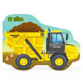 John Deere Kids How Dump Trucks Work board book, cover