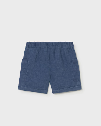 1217 Toddler Boy Eco-Cotton Bermuda Shorts - Ocean