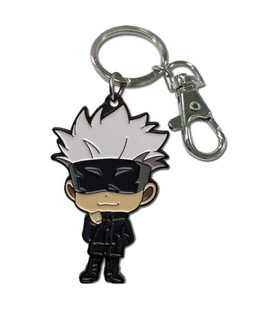 Jujutsu Kaisen Satoru Gojo metal keychain, front view