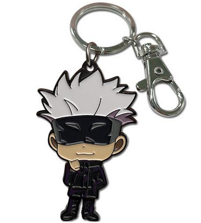 Jujutsu Kaisen Satoru Gojo metal keychain, front view
