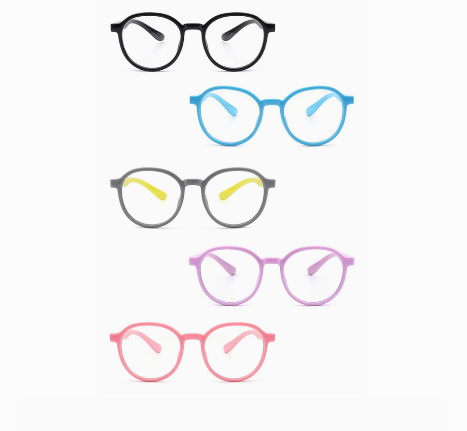 Blue Light Blocker Glasses, Non-Prescription, KIDS, Round (CLICK FOR COLOR OPTIONS)