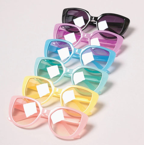 Kids Sunglasses, Candy Cat Eye Frames (CLICK FOR COLOR OPTIONS)
