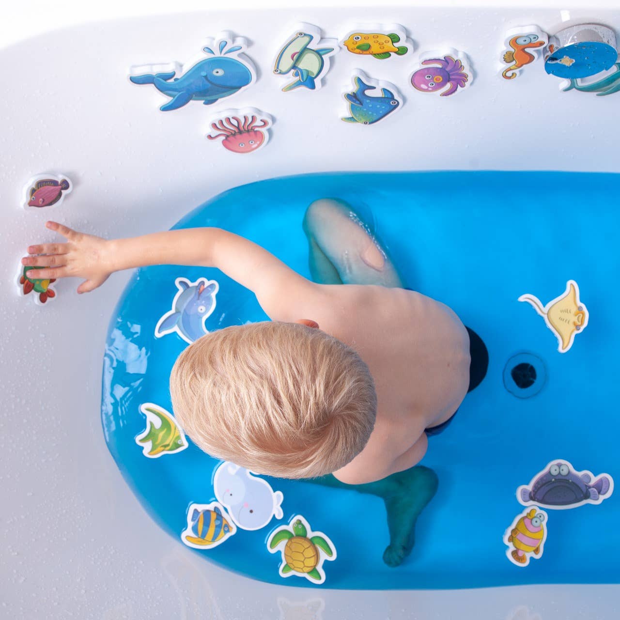 learn during bath time marine creatures bath toy set 