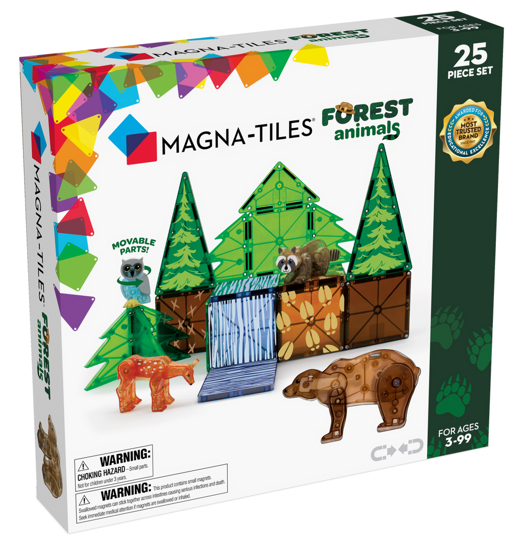 Magna-Tiles Forest Animals 25 piece set, box front
